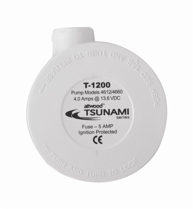 Водоотливная помпа Tsunami T1200 (электрическая) - вид сверху