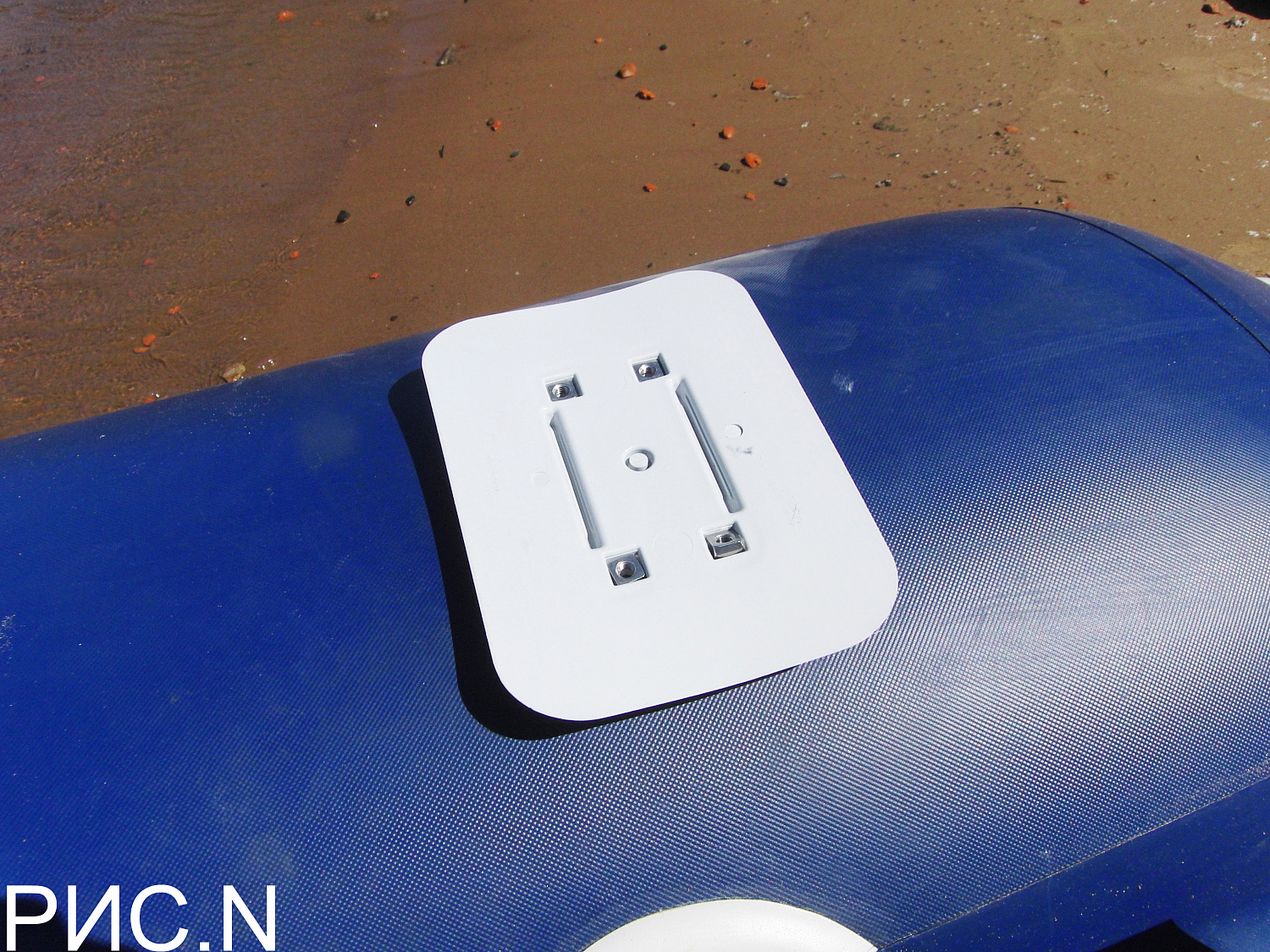 Установка держателя спиннинга на лодку ПВХ