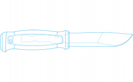 Нож Morakniv Kansbol Burnt Orange - устройство