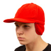 Кепка для рыбалки флисовая,красная - общий вид