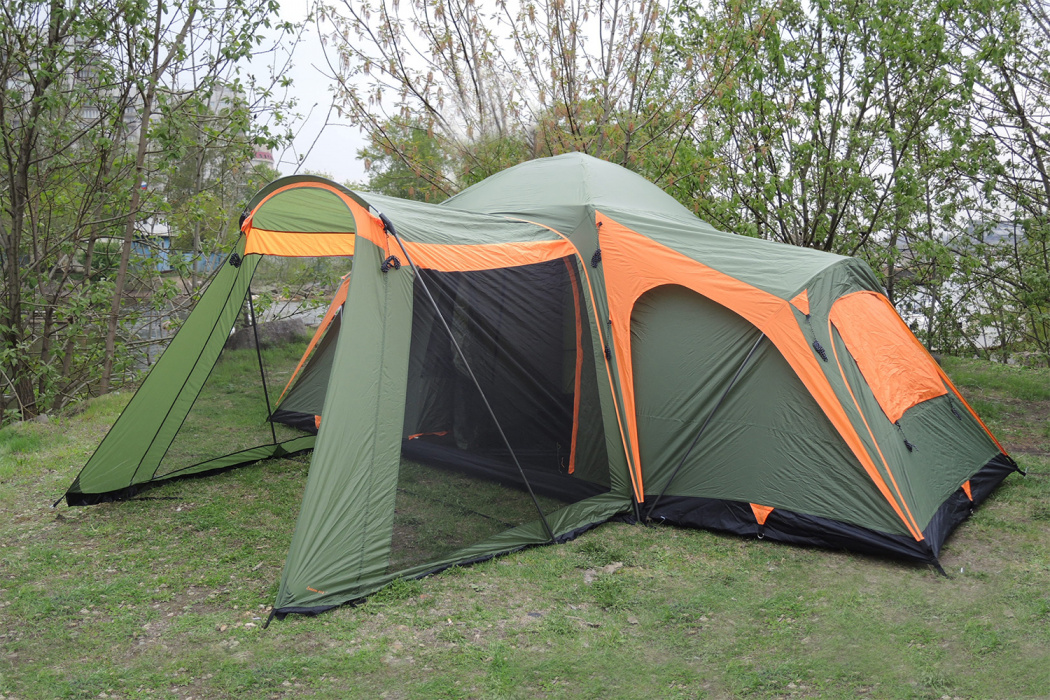 Палатка быстросборная 6-местная 4+2 CAMP - вид справа