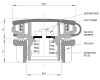 Стравливающий клапан VA-280 200/150 мбар - размеры