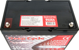 Аккумулятор Marine Deep Cycle GEL 12V 90Ah - вид сверху