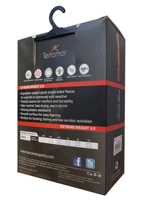 Зимнее термобелье GEO FLEECE второго слоя (верх) - упаковка сзади