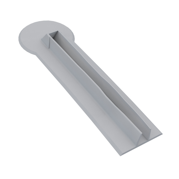 Фиксатор транца 35 мм, серый - общий вид