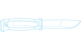 Нож Morakniv Kansbol Burnt Orange - устройство