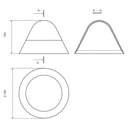 Концевики на були (конус) - размеры