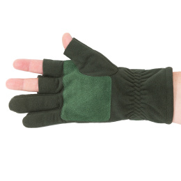 Перчатки без пальцев для рыбалки - на руке ладонь