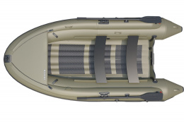 Лодка Badger ARL390 с штормовым бортом (Олива)