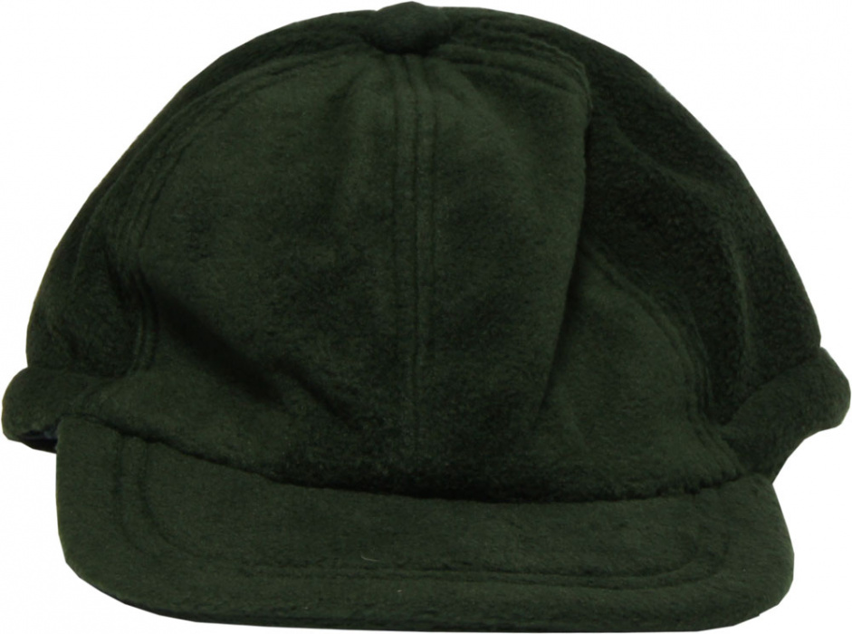 Кепка для рыбалки флисовая,зеленая - вид спереди
