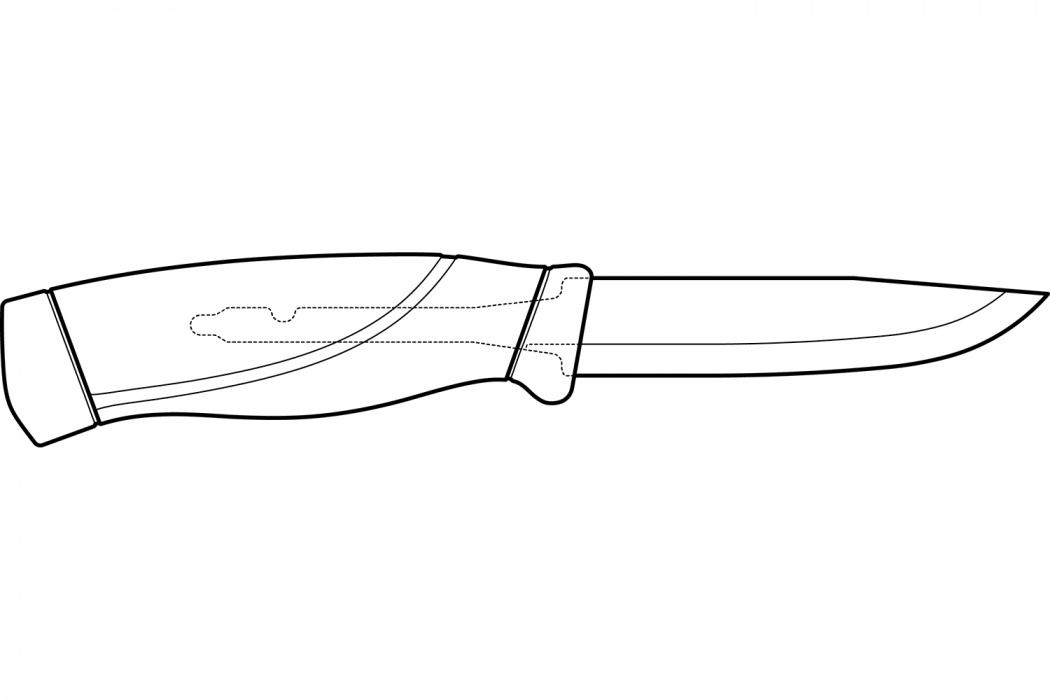 Нож Morakniv Companion Black - устройство