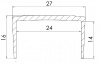 Профиль ПВХ для транца 25 мм.