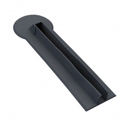 Фиксатор транца 25 мм, черный - общий вид