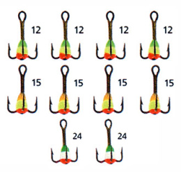 Набор тройников с трехцветной каплей - цвета