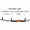 Коньки для лыж снегохода Polaris DP4-1300 - общий вид
