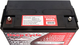 Аккумулятор Marine Deep Cycle AGM 12V 80 Ah вид сверху