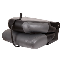 Поворотное кресло в лодку Fisherman High Back - графит/серый/черный - сложенный