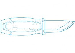 Нож Morakniv Eldris Red - устройство