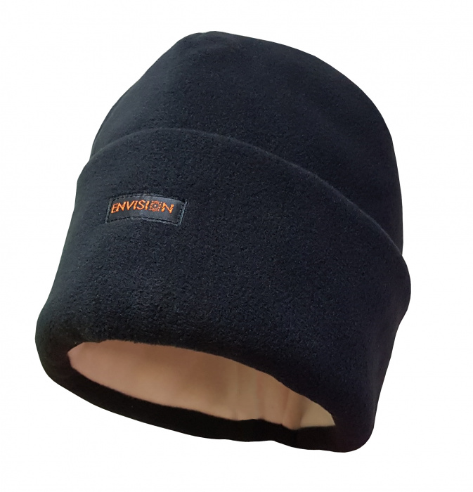 Флисовая шапка для рыбалки,черная - подкладка