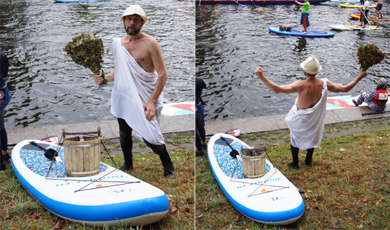 доски SUP на воде