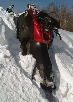 Гусеница Camoplast на снегоходе Yamaha RX Warrior